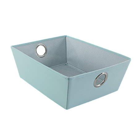 See Jane Work® Decorative Storage Low-Profile Fabric Bin, Medium Size, Blue