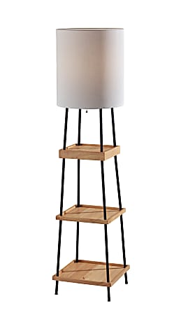 Adesso qi shelf outlet charging floor lamp