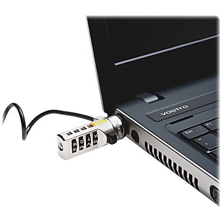 Kensington WordLock Laptop Combination Lock - Portable - 4-letter - Black - Steel - 6 ft - For Notebook