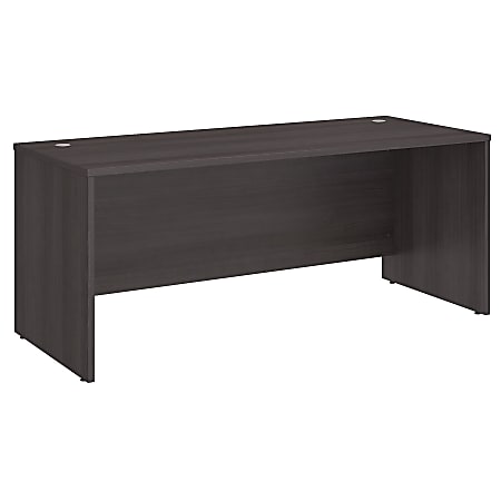 Bush Business Furniture Studio C Office Desk, 72"W x 30"D , Storm Gray, Premium Installation