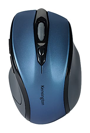 Kensington Pro Fit Mid-Size - Mouse - right-handed - optical - wireless - 2.4 GHz - USB wireless receiver - sapphire blue