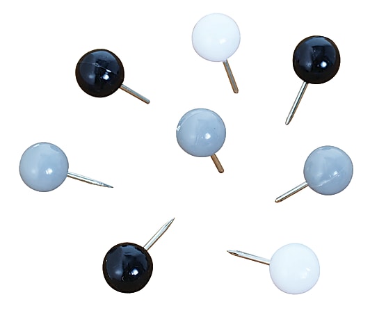 See Jane Work® Pushpins, Ball, Black, Pack Of 50
