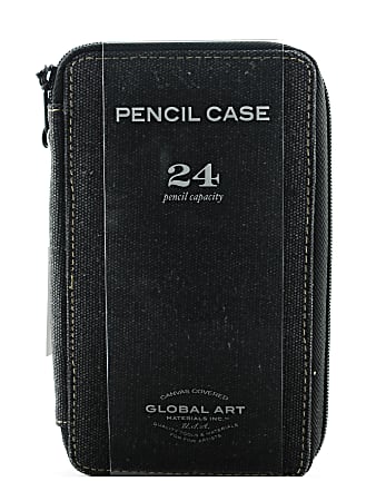 WORLD MARKET canvas pencil pouch case NWT