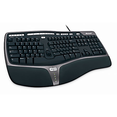 Microsoft Natural Ergonomic Keyboard 4000 Black - Office Depot