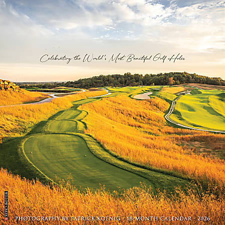 2026 Willow Creek Press Sports Monthly Wall Calendar, 12" x 12", Golf, January To December, 55816