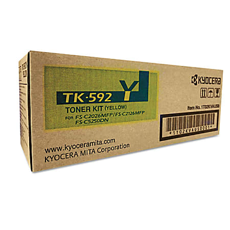 Kyocera® TK-592 Original Toner Cartridge, Yellow (KYOTK592Y)