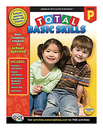 American Education Publishing Workbook, Total Basic Skills, Grade Pre-K
