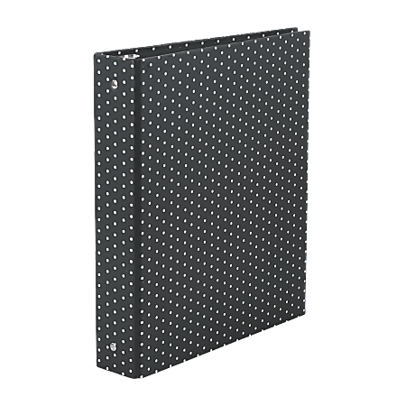 See Jane Work® Binder, 1 1/2", 220-Sheet Capacity, Black Dot