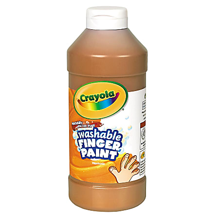 Crayola® Washable Finger Paint, 16 Oz., Brown