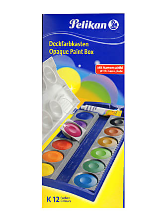 Pelikan Opaque Paint Box, 12 Pans