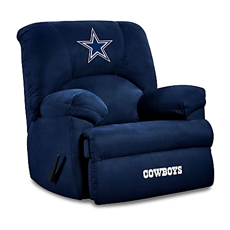 Imperial NFL GM Microfiber Recliner Accent Chair, Dallas Cowboys, Navy