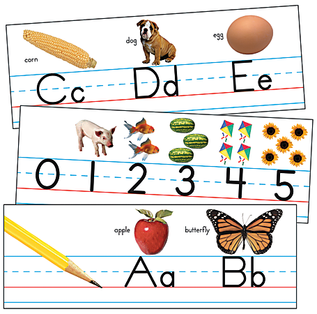 Carson-Dellosa Bulletin Board Set Traditional Manuscript Alphabet with Photographs Grades PK - 2