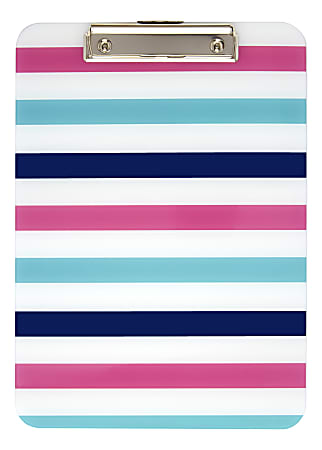 Office Depot® Brand Fashion Clipboard, 9" x 12-1/2", Stripes