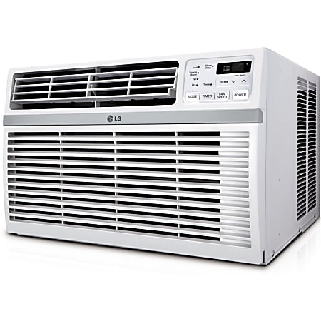 LG 8000 BTU Window Air Conditioner - Cooler - 2344.57 W Cooling Capacity - 340 Sq. ft. Coverage - Dehumidifier - Remote Control - Energy Star - White