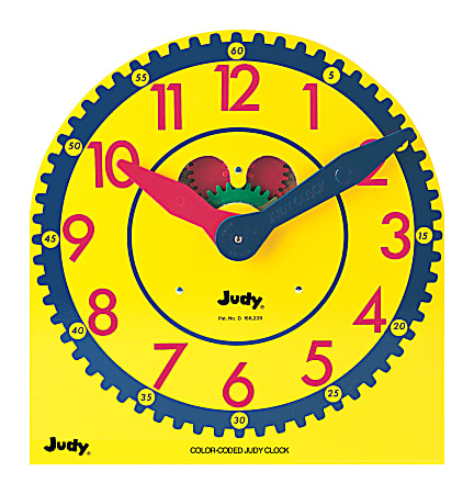 Carson Dellosa Education Judy Instructo Color Coded Judy Clock, Grades K  3