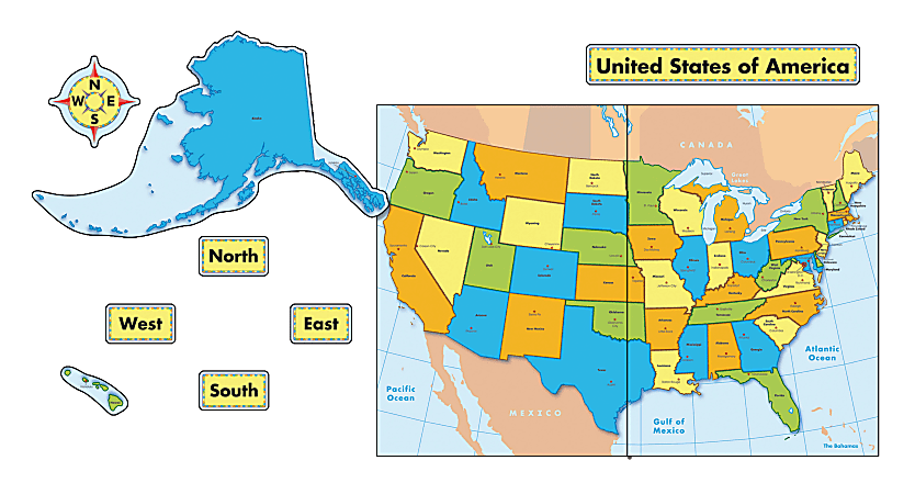 Carson-Dellosa United States Quick Stick Map, Grades 3 - 5