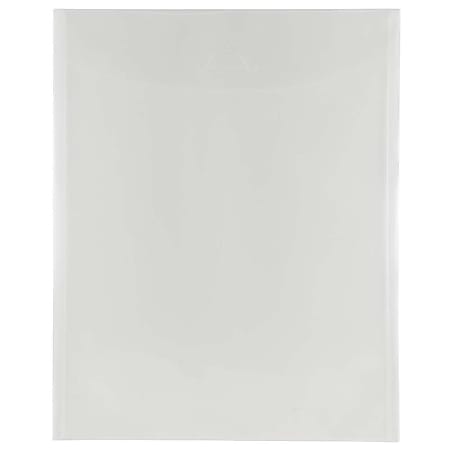 JAM Paper® Plastic Envelopes, 11" x 14", Clear,