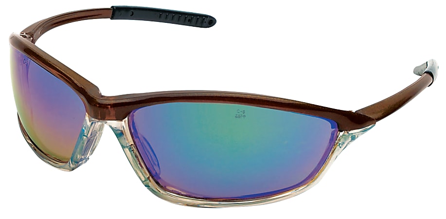 Shock Protective Eyewear, Emerald Mirror Lens, Duramass HC