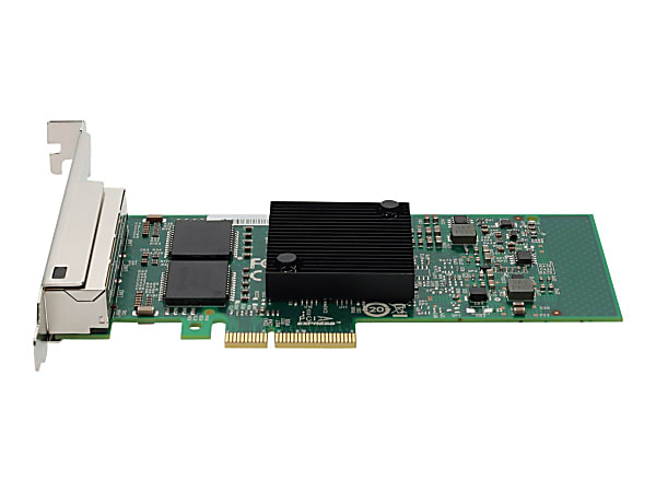 AddOn HP 811546-B21 Comparable 10/100/1000Mbs Quad Open RJ-45 Port 100m PCIe x4 Network Interface Card - 100% compatible and guaranteed to work