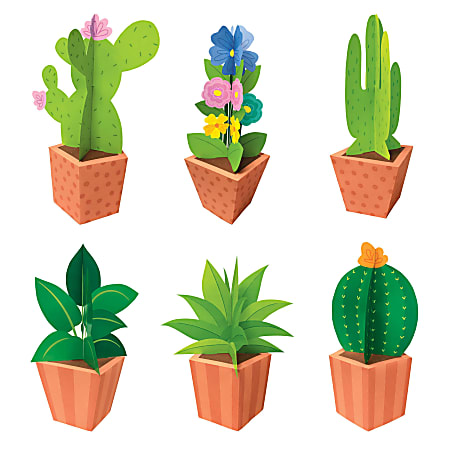 Creative Teaching Press® Positively Plants 3-D POP Potted Plants 18-Piece Bulletin Board Set