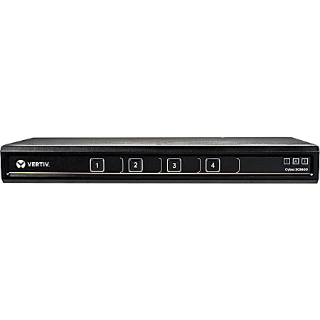 Vertiv Cybex SC800 Secure KVM | 4 Port | Secure Desktop KVM Switch C840D-001