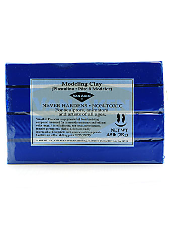 Van Aken Plastalina Modeling Clay, 4 1/2 Lb, Ultra Blue