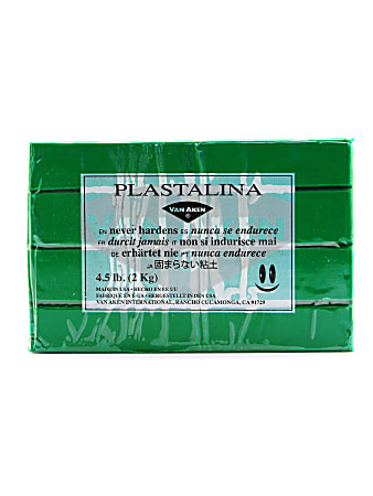 Van Aken Plastalina Modeling Clay, 4 1/2 Lb, Green