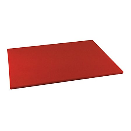 Winco Polyethylene Cutting Board, 1/2"H x 18"W x 24"D, Red