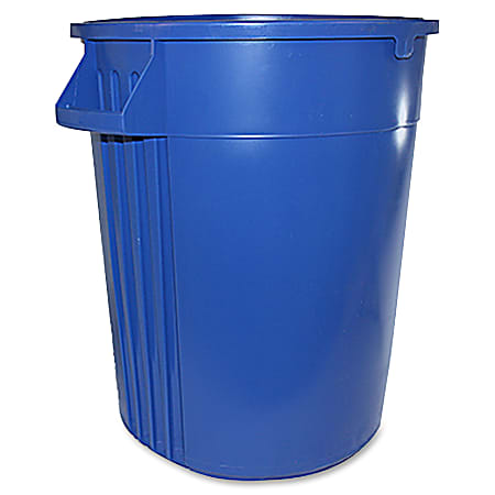 Gator 44-gallon Container - Lockable - 44 gal Capacity - Crush Resistant, Impact Resistant - 31.6" Height x 23.8" Width - Polyethylene Resin, Plastic - Blue - 1 Each