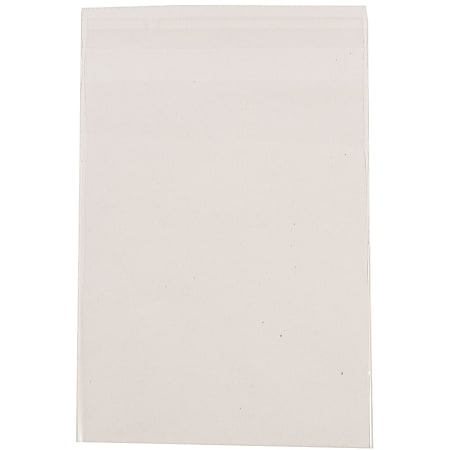JAM Paper® Self-Adhesive Cello Sleeve Envelopes, 8 15/16" x 11 1/4", Clear, Pack Of 100