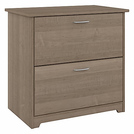 Bush Furniture Cabot 31-1/4"W x 19-4/7"D Lateral 2-Drawer File Cabinet, Ash Gray, Standard Delivery