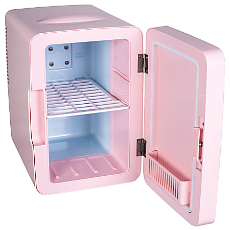 Frigidaire 9 can mini fridge pink top