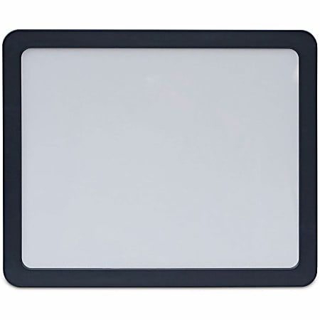Universal Recycled Cubicle Dry Erase Board, 15 7/8x 12 7/8, Charcoal, with Three Magnets - 15.9" (1.3 ft)x 12.9" (1.1 ft) - 08165