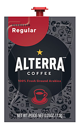 FLAVIA® Coffee ALTERRA® Single-Serve Coffee Freshpacks, Espresso, Carton Of 80