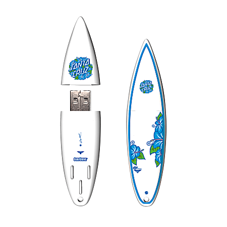 Santa Cruz SurfDrive USB 2.0 Flash Drive, 16GB, Hibiscus 2012