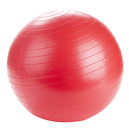 Mind Reader 55 cm Yoga Exercise Ball, Red