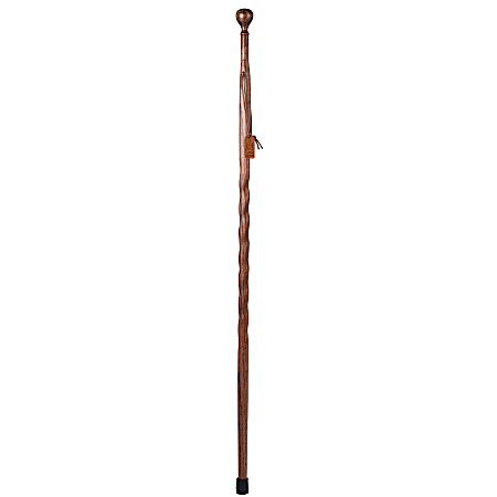 Brazos Walking Sticks™ Royal Twisted Oak Turned Knob Walking Stick, 55", Red
