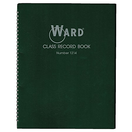 Ward 12-14 Week Class Record Books, Green, Pack Of 4
