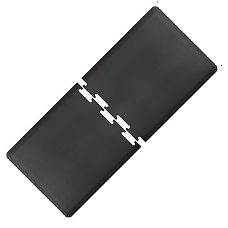 Smart Step Supreme Puzzle Runner 2-Piece Mat Set, 8'L x 3'W (Assembled), Black