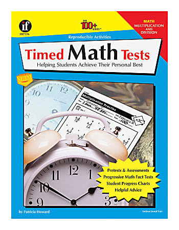 Instructional Fair The 100+ Series Timed Math Tests Multiplication And Division, Grades 2 - 5