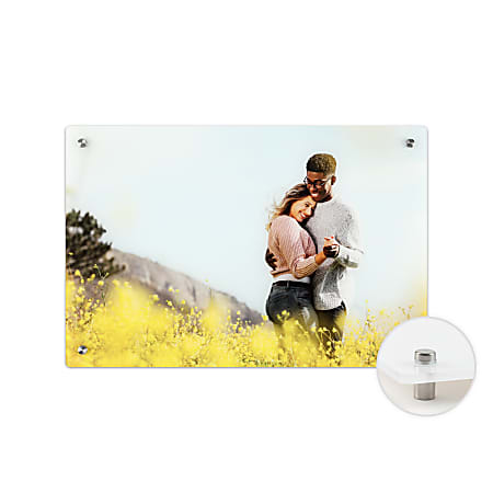 Custom Full Color Acrylic Photo Wall Art Panel With Brushed Silver ...