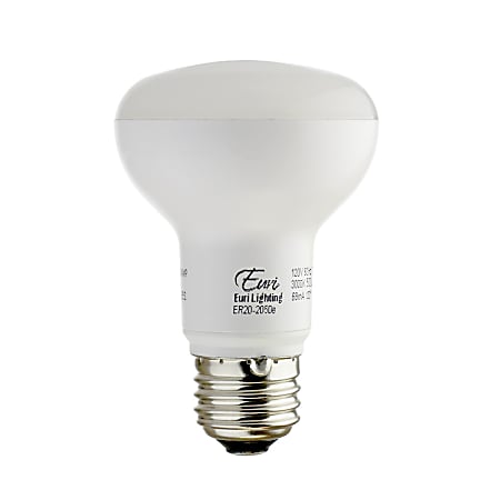 Euri BR20 2000 Series LED Flood Bulb, Dimmable, 500 Lumens, 8 Watt, 5000K/Daylight, Pack Of 10 Bulbs