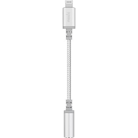 Moshi Integra Lightning to 3.5 mm Headphone Jack Adapter, Ultra-durable IntegraCore Spine, Phone Call Pass-through