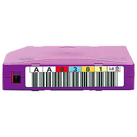 HPE LTO-6 Ultrium 6.25TB MP RFID RW Custom Labeled Data Cartridge 20 Pack - LTO-6 - WORM - Labeled - 2.50 TB (Native) / 6.25 TB (Compressed) - 2775.59 ft Tape Length - 20 Pack