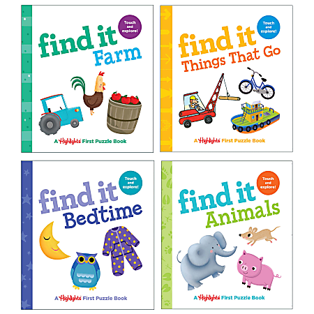 Highlights Find It Board Books, Set Of 4 Books