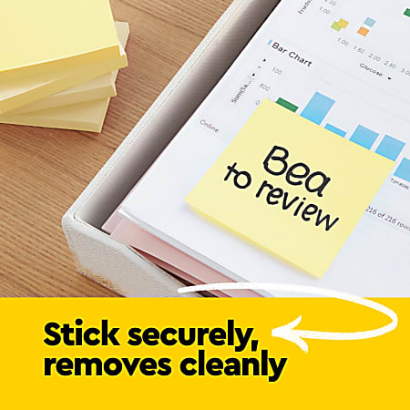 Post it Pop Up Notes 6 Pads 3 in x 3 in Clean Removal School