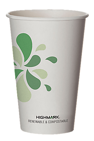 Compostable Coffee Cups - 16oz Eco-Friendly Paper Hot Cups