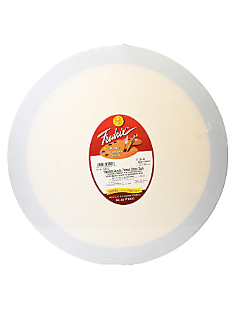 Fredrix Round Stretched Canvas, 12" Diameter