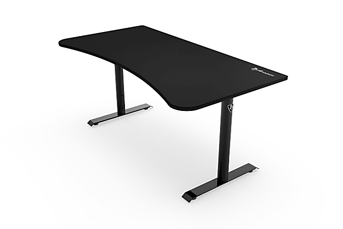 Arozzi Arena 63 W Gaming Desk Pure Black Office Depot