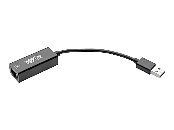 Tripp Lite USB 3.0 SuperSpeed to Gigabit Ethernet Adapter RJ45 10/100/1000 Mbps - Network adapter - USB 3.0 - Gigabit Ethernet - black